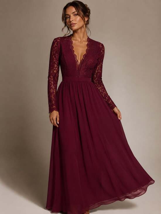 lulus awaken my love burgundy long sleeve lace maxi dress | Dresses | Lulus Open your eyes to